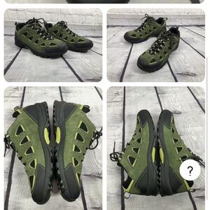 Blue Black Suede Mesh Hiking sneaker size 11